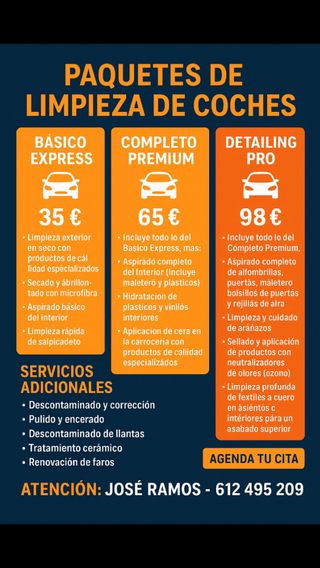 limpieza de coches a domicilio