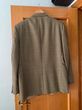 Chaqueta Emilio Tucci cuadros beige/multicolor