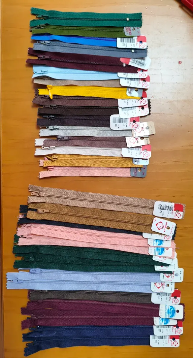 Pack 30 Cremalleras Colores Surtidos