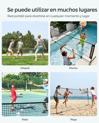 Red de bádminton ajustable Songmics