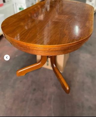 Mesa de comedor extensible de madera