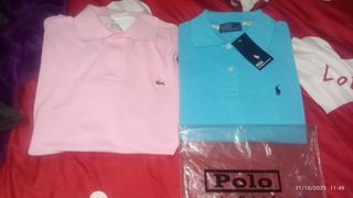 Lote 2 polos hombre Lacoste y Polo Ralph Lauren XL