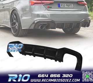 DIFUSOR AUDI A5 S LINE 21- LOOK S5 NEGRO BRILLO