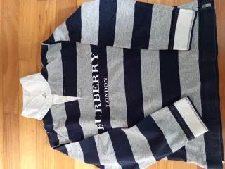 Polo Burberry London Rayas