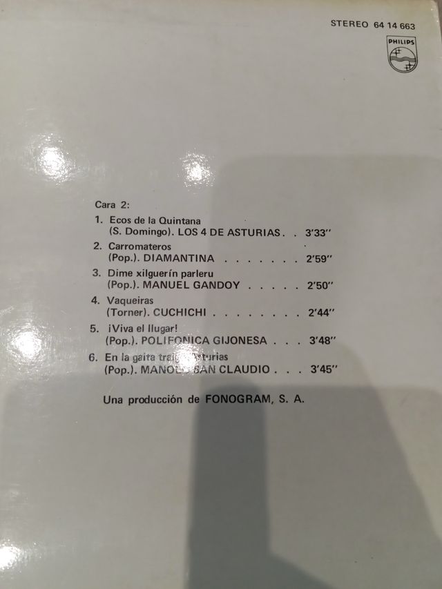 Recuerdo de Asturias Vinilo Folk