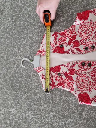 Chaleco fallero niño beige y rojo T-10