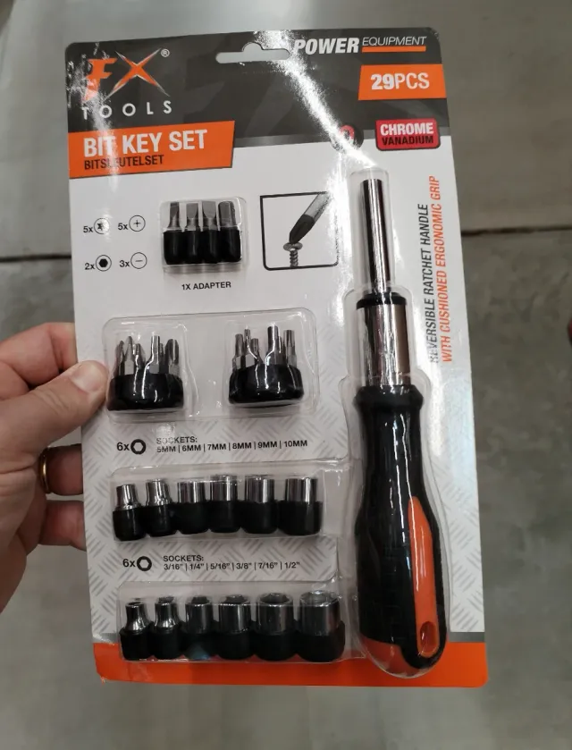 Set 29 utensili a cricchetto FX Tools