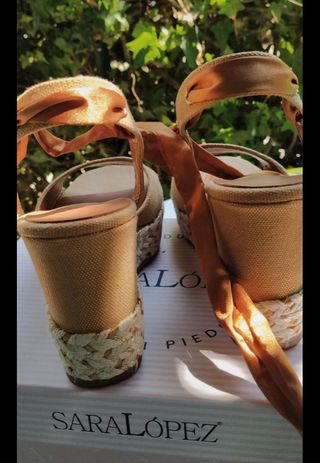 Zeppe donna beige e marroni