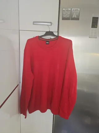 Jersey lana Hugo Boss Rojo Talla L