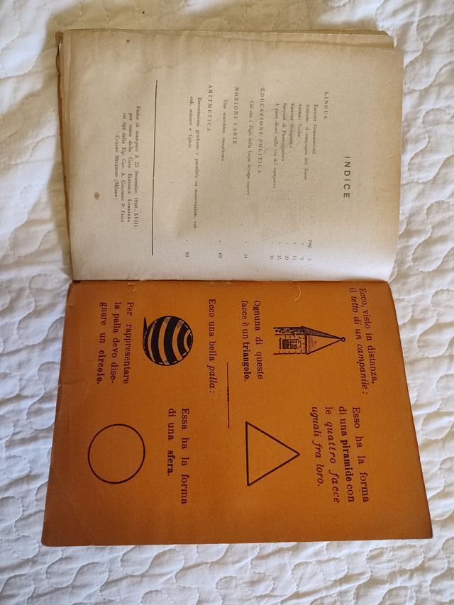 Raro libro elementari 1940 completo Mussolini Duce