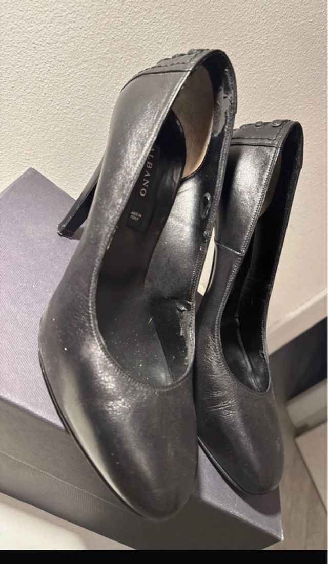 Albano Scarpe Décolleté Tacco Alto Nero Argento 40