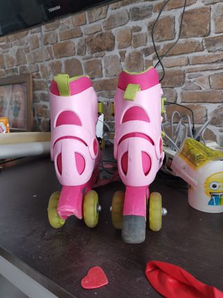 Patines en línea Axelo rosas y verdes