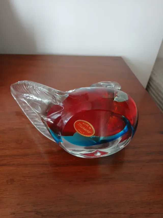 Pato de cristal Murano