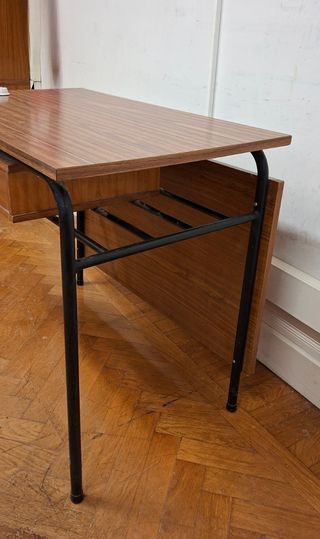 Mesa escritorio formica imitación madera
