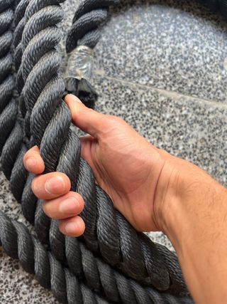 Cuerda entrenamiento/barco negra 10 metros