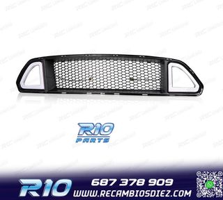 PARRILLA SUPERIOR DELANTERA CON LUZ LED DRL BLANCA FORD MUST