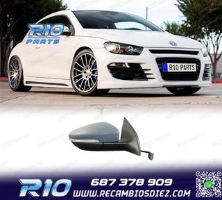 ESPEJO RETROVISOR DCH PARA VOLKSWAGEN SCIROCCO 08-14 6 PIN