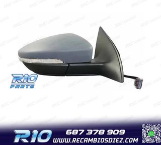ESPEJO RETROVISOR DCH PARA VOLKSWAGEN SCIROCCO 08-14 6 PIN