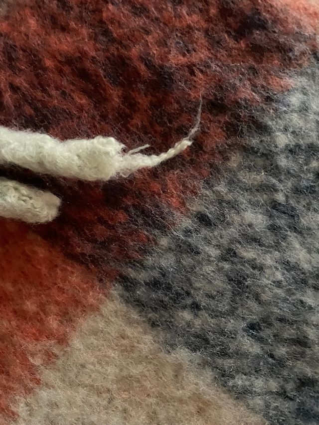 Bufanda lana gustosa cuadros Stradivarius