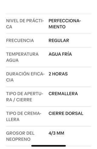 Traje Neopreno Quiksilver Talla 1,63/1,70 50/54 kg