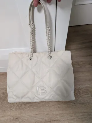 Bolso Bimba y Lola Blanco Acolchado Cadena