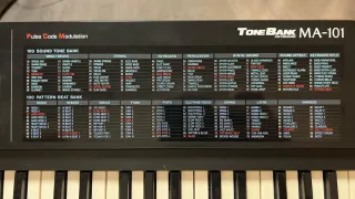 Teclado Casio ToneBank MA-101
