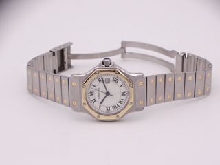 CARTIER Santos Octagon Acero y Oro 2966 Automatic