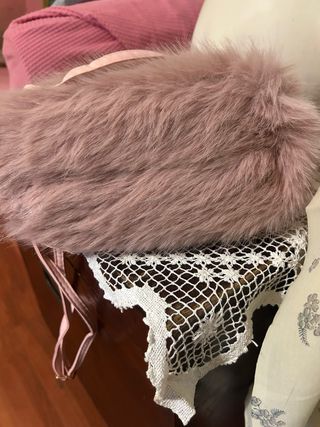 Borsetta donna ecopelliccia rosa