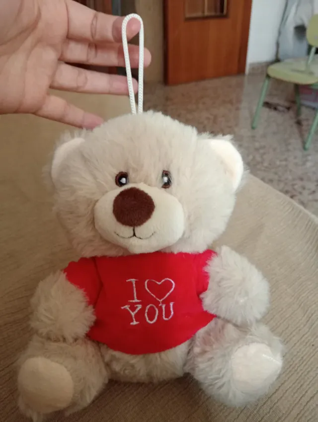 Osito peluche con mensaje 'I LOVE YOU'