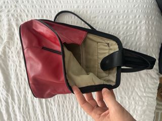 Mochila Florence Piel Roja y Negra