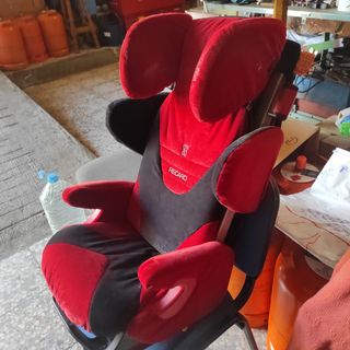 Silla de coche RECARO roja y negra