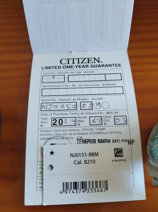Reloj Citizen Automático 