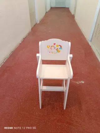 Conjunto Cuna, Armario y Trona Infantil Blanco