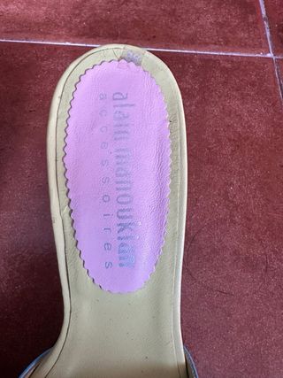 Sandalias Alain Manoukian lazo rosa y azul