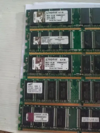 Lote Memorias RAM Kingston 512MB 2.6V