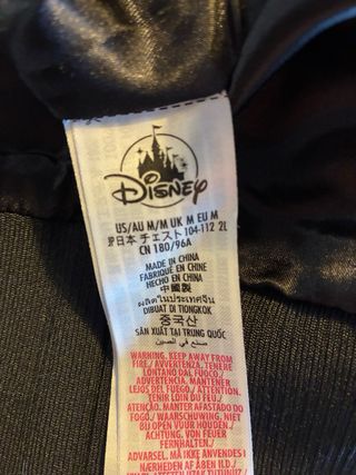 Cazadora Universitaria Disney Mickey Minnie Negra 