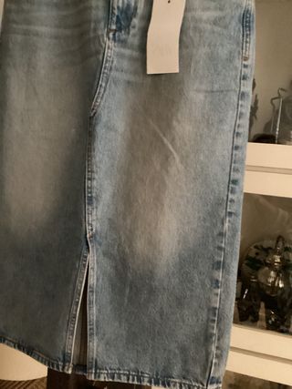 Falda midi vaquera ZARA