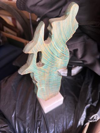 Trofeo de Pesca Peces Bronce Patina
