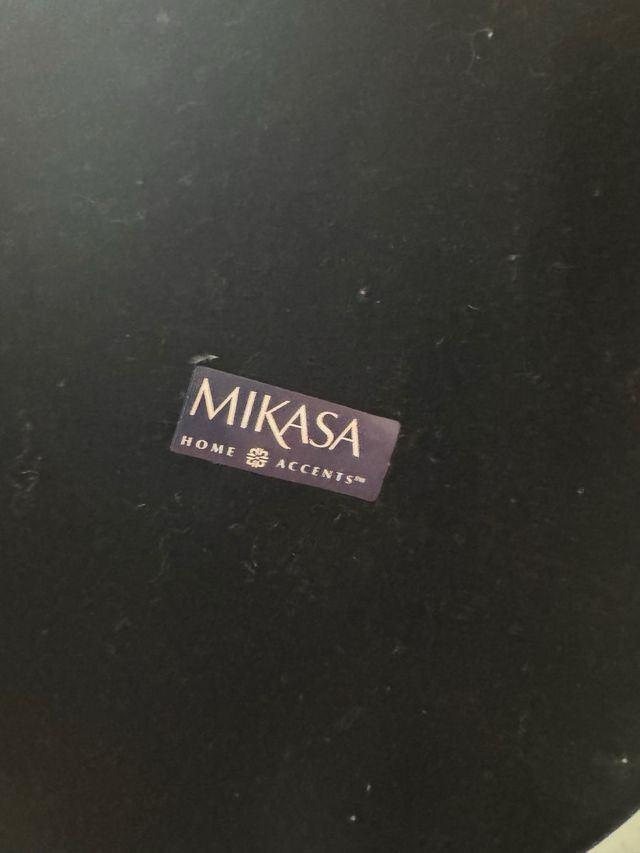 Candelabro Mikasa Negro y Transparente