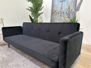 Sofá Cama Negro 196cm