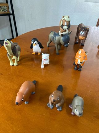 los animales del bosque y los animales del zoo