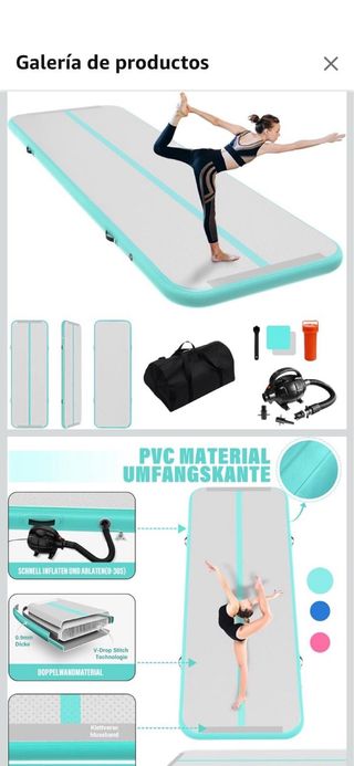 Air Track inflable para gimnasia
4 metros 