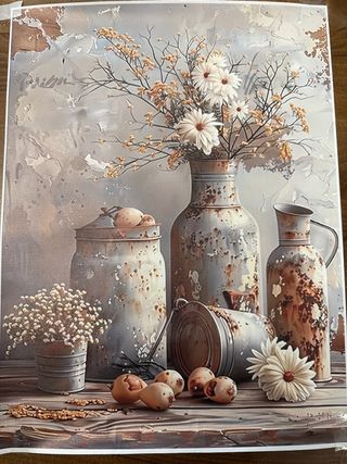 Stampa su tela cerata rustica