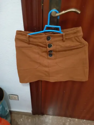 Falda de vestir marrón octe