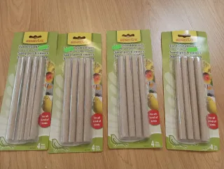 Lote 4 paquetes fundas arena para perchas pájaros