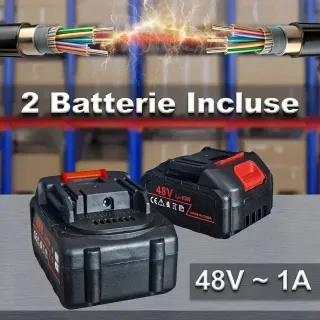 Soffiatore Foglie 48V 2 Batterie Nuovo