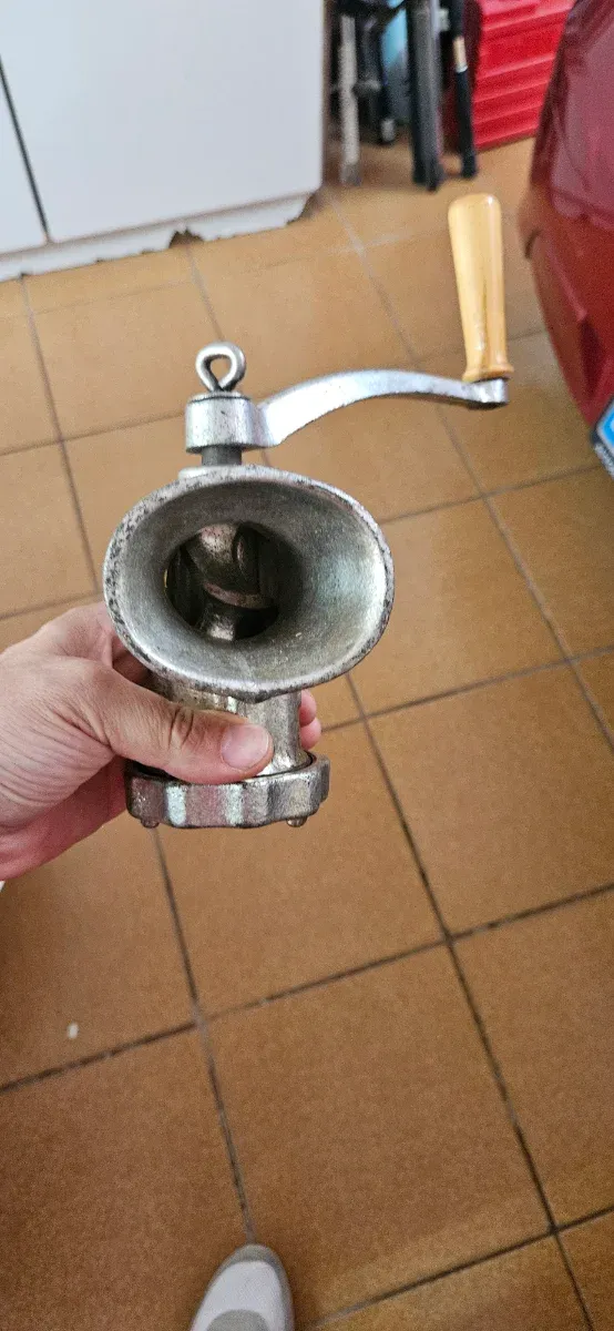Picadora de carne manual vintage