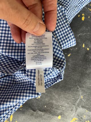 Camisa Ralph Lauren Cuadros Azul Talla XL