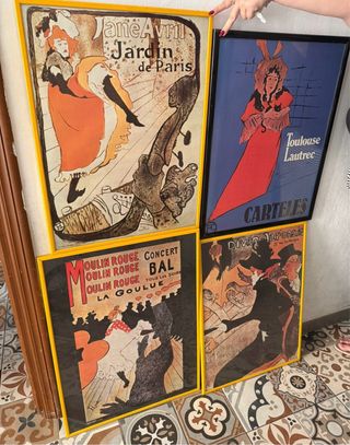 Lote 4 Carteles Antiguos Franceses