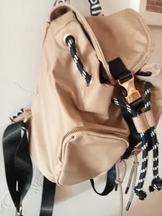 Mochila Bimba y Lola Beige y Negra